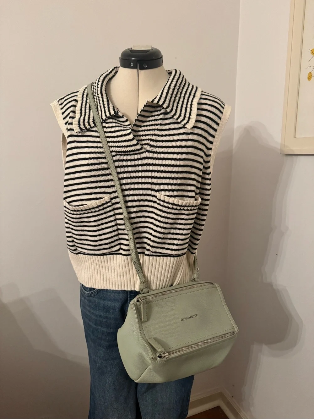 Givenchy Mini Pandora Bag in Mint Green